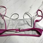 Anne cole Bikini Top 90s Y2K inspired Mess Double Layer Pink White Early 2000s Photo 2