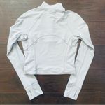 Lululemon Its Rulu Run Cropped Half Zip - Rhino Grey | Size: 4 Photo 7