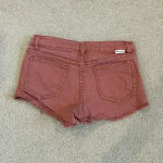 Billabong Drift Away Fray Denim Shorts Mid Rise Distressed Size 24 Photo 2