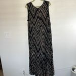 Enfocus Studio EUC  Black and Cream Zigzag Maxi Dress sz 20W Photo 3