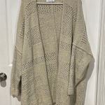 Chicwish  Women's Beige Open-Knit Cardigan Photo 0