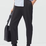 Everlane NEW  The Dream Pant High Rise Front Seam Trousers Slacks Black Small NWT Photo 1