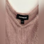 EXPRESS Pink Body Contour Midi Sweater Dress Large Photo 3