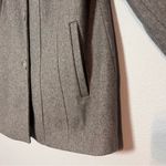 London Fog  Peacoat Coat Gray Grey Wool Blend Size Large Single Breasted Photo 2