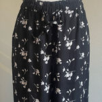 Xhilaration NWT  Floral Black and White Women's Flare Pants Size L Photo 0