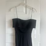 Cushnie Folded Strapless Fitted Slim‎ Leg Ankle Cropped Jumpsuit NWT Black Size 0 Photo 4