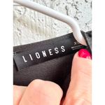 LIONESS  Cut Out Long Sleeve Thigh High Slit Maxi Dress Black Women's Size XS Photo 5