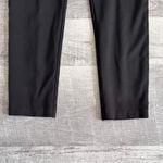 Ann Taylor Side Zip Knit Ankle Pant Womens 12 (34.5X27) Mid Rise Black Trouser Photo 3