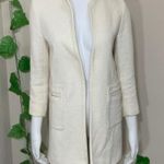 ZARA Open Front Oversized Cream Pocket Jacket Photo 0