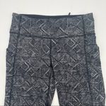 Lululemon  Pace Rival Crop 22" Leggings B&W Gym Yoga Running Workout Size 4 Photo 2
