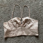 ZARA light pink blush silk tank top Photo 0