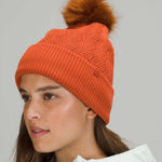 Lululemon  Chevron Knit Pom Beanie
Canyon Orange Women’s One Size Hat Photo 0