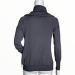 Splendid Sweatshirt Women XSmall Cowl Neck Gray Long Sleeve Pocket Supima Cotton Photo 2