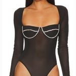 Bardot Carter Diamante Bodysuit in Black Photo 0