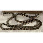 Antik Kraft  Taupe Braided Crossbody Handbag Purse Clutch Photo 7