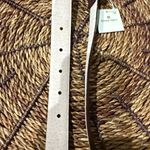 Etienne Aigner NWT  VTG 90s‎ Burgundy Croc-Embossed Leather Belt Gold Tone Detail Photo 8
