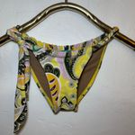 VINTAGE CIA MARÍTIMA PAISLEY BIKINI SMALL TANGA Yellow Photo 3