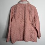 NWOT Pink Quilted Jacket With Pockets Snap Button 16/18 Chico's 3 Photo 1