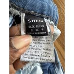 SheIn Women's Roll Up Hem Denim Overall Romper Light Wash Blue Size 4 Photo 3