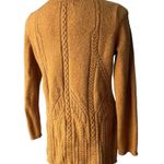 Anthropologie  Sparrow Mustard Gold Yellow Soft Oversized Tunic Sweater, Sz L Photo 4