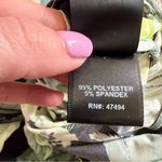 Norma Kamali  LOW BACK SLIP MERMAID FISHTAIL GOWN green palms maxi Dress size S Photo 2