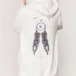 Spiritual Gangster  Dreamers Oversized Pullover Hoodie White Graphic Print XS Photo 0