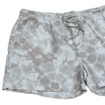 Old Navy NEW  Cream and White Tie Dye Artsy Coastal Linen Blend Shorts Size XL Photo 3