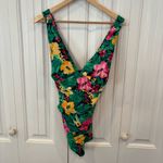 Old Navy  Tropical Floral Tie-Back One-Piece Swimsuit Size 3X Photo 1