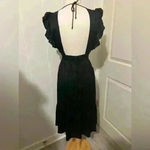 Revolve x Stillwater Silk Cupro Silky Jessie Black Dress Midi Satin Medium $289 Photo 3