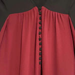 BCBGMAXAZRIA  Merlot and Black Colorblock Long Sleeve Giada Dress Size XS Photo 1