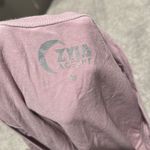 Zyia  Active‎ cropped lilac front tie v neck shirt size M Photo 1