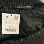 ZARA Shimmery Dress Thin Straps Silver Metallic Photo 7