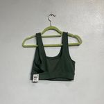 Jenni  Green Square Neck Sports Bra Sz S NWT Photo 7