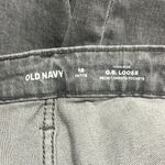 Old Navy  Jeans Sz 18P High-Waisted OG Loose Button-Fly Classic Gray Distressed Photo 6