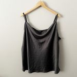 Torrid  | Satin Cowl Neck Cami Silver Gray Gunmetal Spaghetti Strap | Size 1, 1X Photo 2