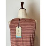 prAna Orange Striped Jersey Knit Foundation Scoop Neck Pocket Tank Top Size XS Photo 7