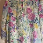 Floral Pastel Mini Dress Pink Size M Photo 2