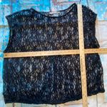 Peter Nygard  Black See-Through Blouse Size 14P Photo 3