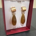 House of Harlow 1960 | Amber Style Teardrop Earrings Gold Photo 2