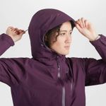 Outdoor Research Aspire Hooded‎ Rain Jacket in Purple Size Extra Small Photo 0