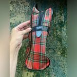 Vintage red plaid zipper carrying case bag Photo 7