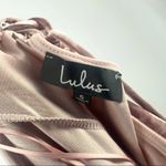 Lulus Strappy Back Velvet Mini Dress in Pink Size Small‎ Photo 2