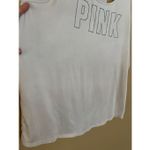 PINK Active By Victoria’s Secret White Tank Top Woman’s Large FLAWED STAINED Photo 1