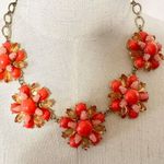 Lane Bryant orange flower statement necklace Photo 1