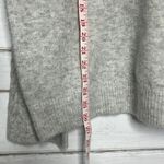 &merci &merci Gray Knit Hoodie Sweater Cable Knit Sleeve Cozy Pullover Size Small Photo 4