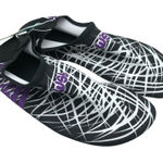 Wet Womens Water Shoes Flats Fabric Geometric Black White 44/45 US 8/9 Photo 0