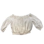 We The Free NWOT,  Dancing Till Dawn Off The Shoulder Crop Top White, Sz XS Photo 11