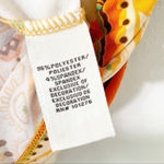 ECI  New York Boho Paisley Beaded Waist Dress Sz M Orange Tan Multicolor Photo 3