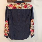 Jachs Girlfriend  Floral Denim Western Button Up Shirt Large Photo 5