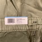 Joie  sage green linen pleated high rise shorts nwt size  large new faded cactus Photo 4